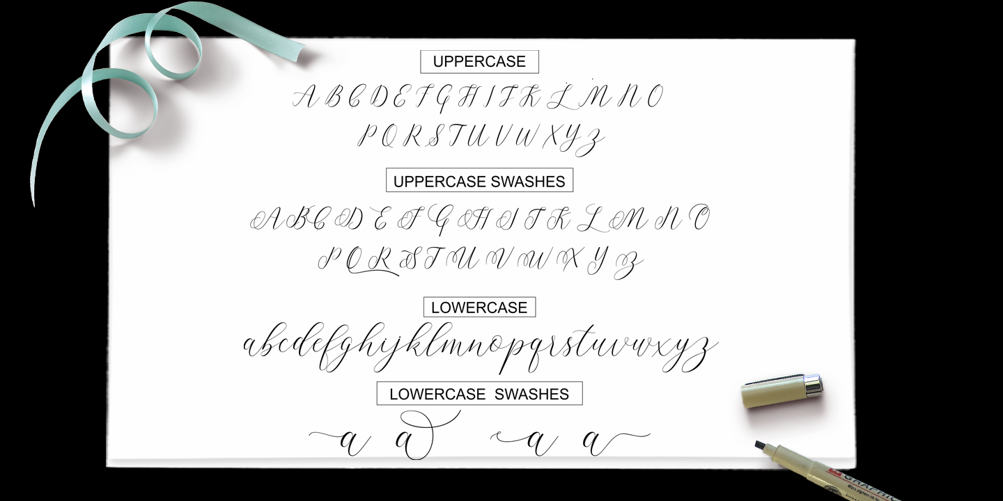 Пример шрифта Lindage Script #4